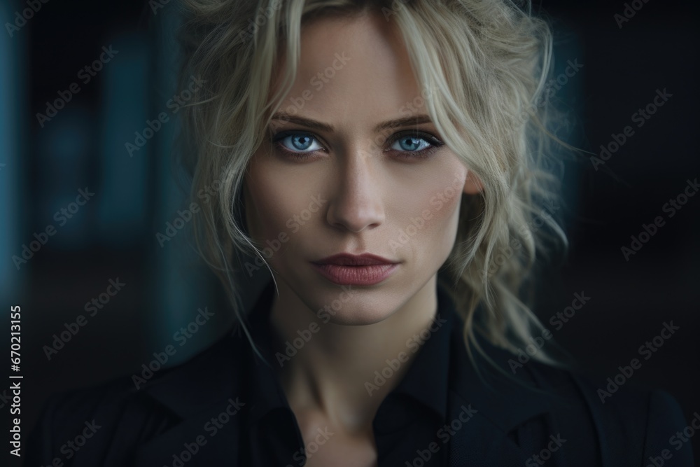 Close-up photo of a female psychologist. Concept of health, peace and balance Close-up photo of a female psychologist. Concept of health, peace and balance