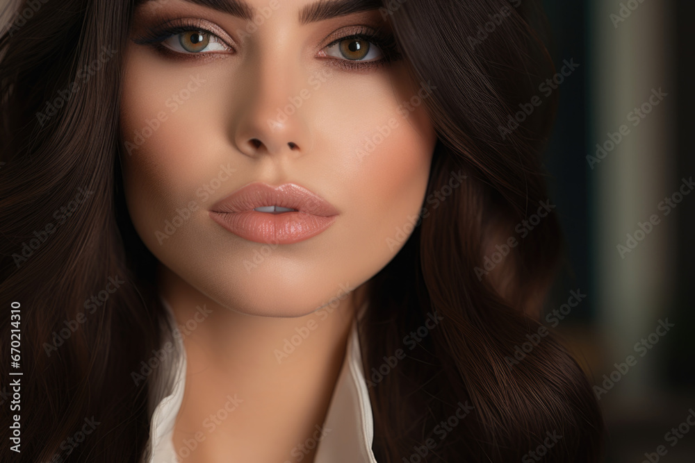 photo of a beautiful female psychologist with a stylish fashionable hairstyle and beautiful eyes photo of a beautiful female psychologist with a stylish fashionable hairstyle and beautiful eyes