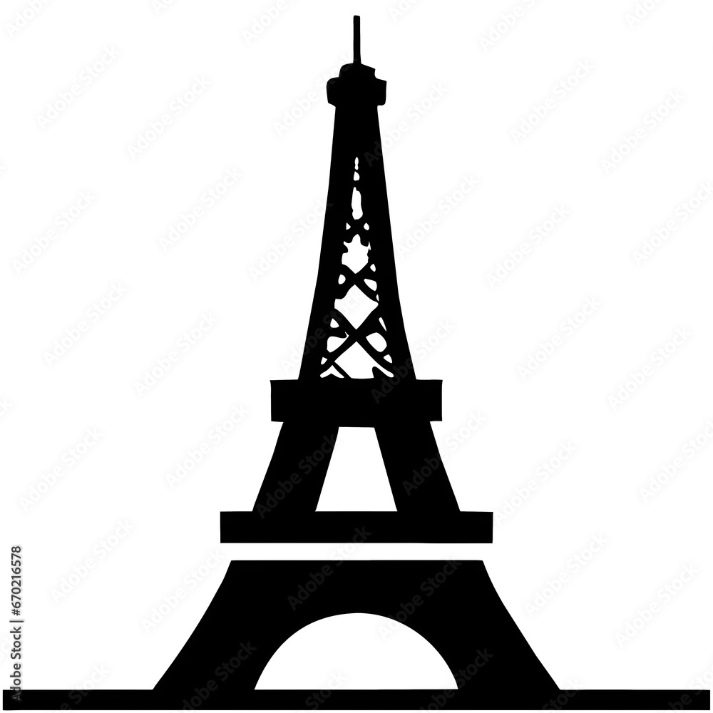 Obraz premium eiffel tower silhouette
