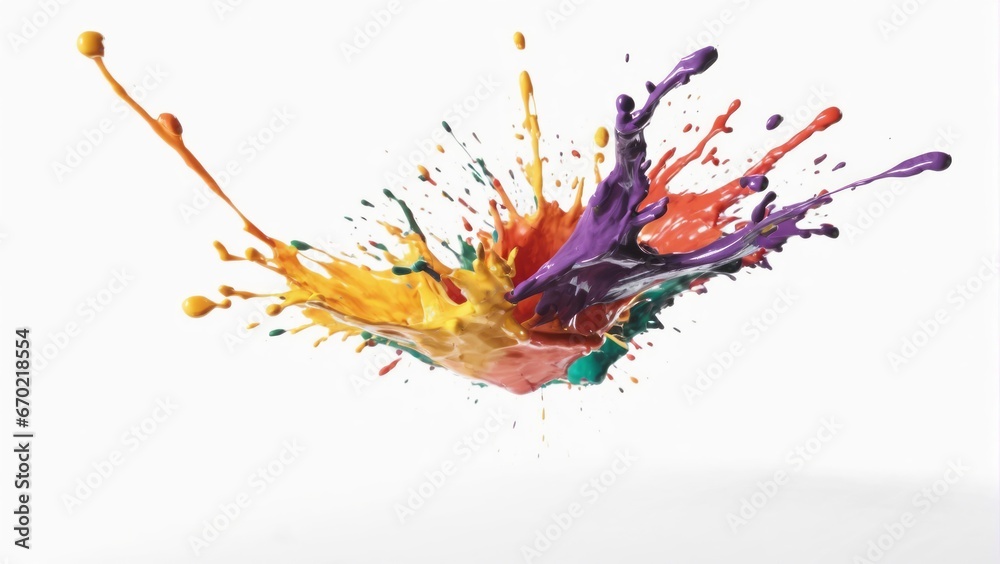 Colorful rainbow paint splash Colorful rainbow paint splash