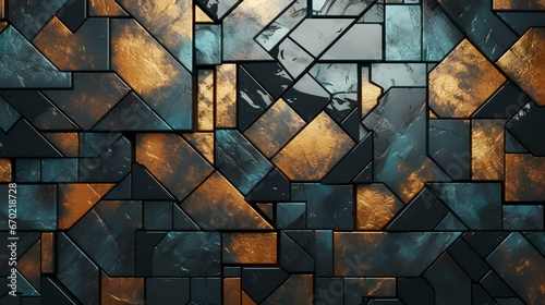 Abstract geometric background with marble