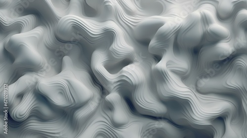 Abstract pattern with cloudy shapes
