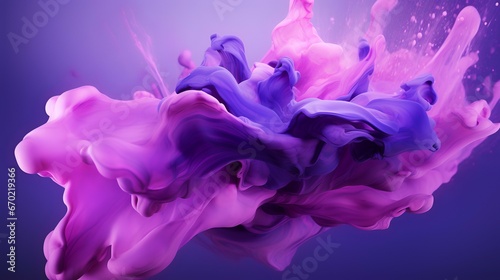 Abstract purple paint splash for desktop wallpaper