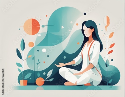 woman sitting in lotus position  meditation  relax in lotus position  vector woman sitting in lotus position  meditation  relax in lotus position  vector young woman meditating on the background of a 
