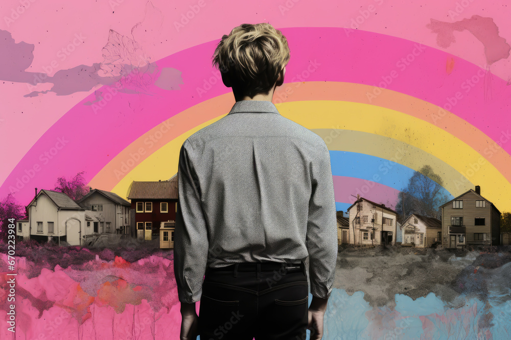 Obraz premium LGTBI town concept, diversity , social responsability