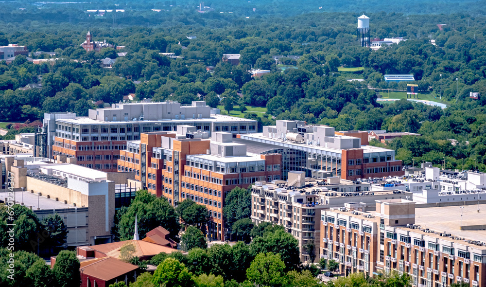 charlotte north carolina uptown city skyline citiscape