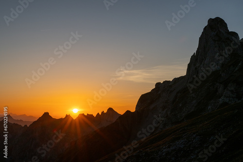 Sonnenuntergang Alpen photo