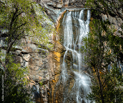 waterfall in the mountains