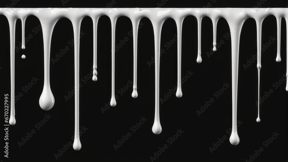 White paint drips White paint drips