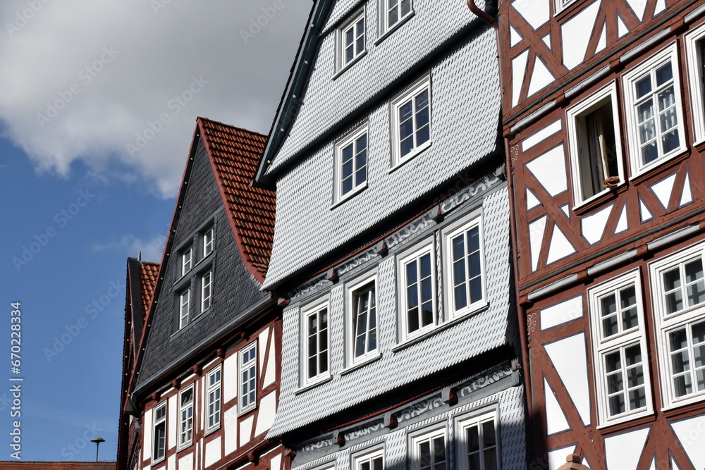 Fachwerkhäuser im hessischen Fritzlar Fachwerkhäuser im hessischen Fritzlar