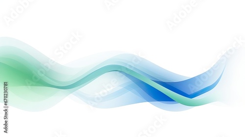 Gray green and blue flow of wavy lines abstract wave