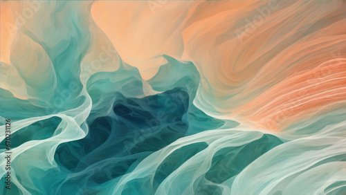 summer abstract wavy background