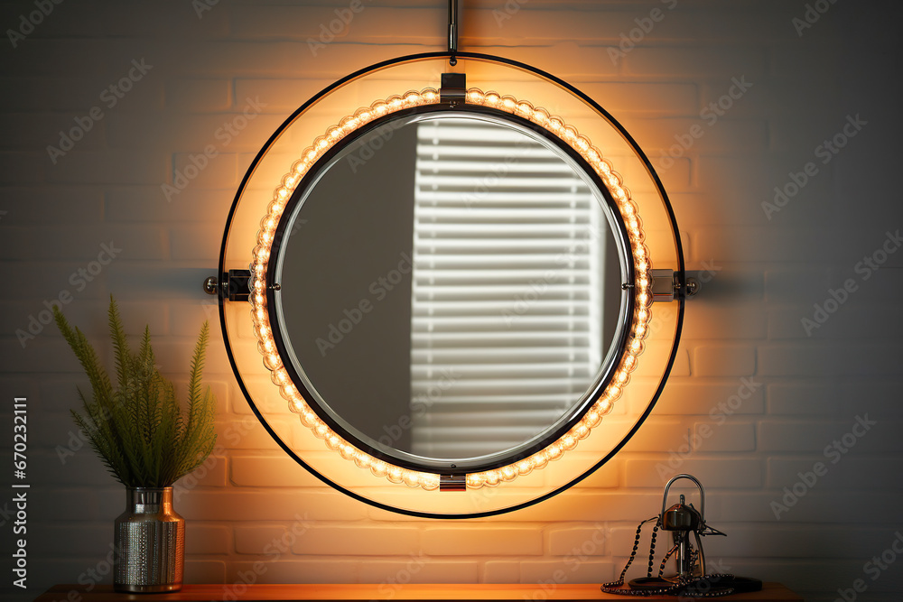 Product Picture of Chain Lighted Hanging Bathroom Mirror
