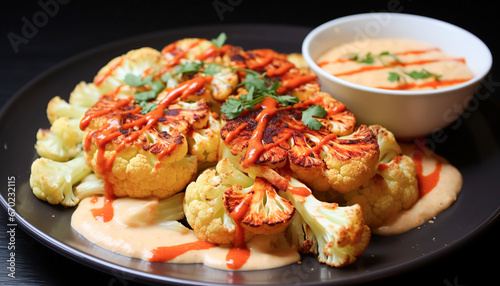 recipe for cauliflower steaks with paprika sauce