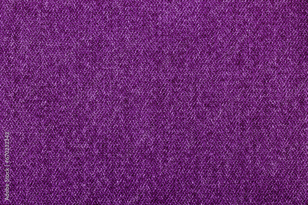 Fototapeta premium purple color jeans texture, factory fabric on white background