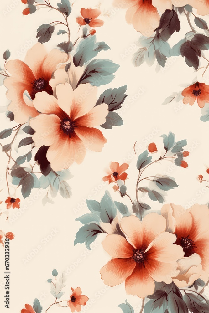 flowers background, wallpaper - generative ai flowers background, wallpaper - generative ai