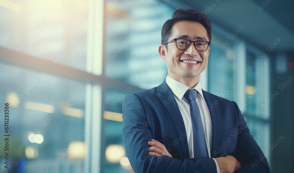 The portrait of handsome and confident lawyer and business person The portrait of handsome and confident lawyer and business person