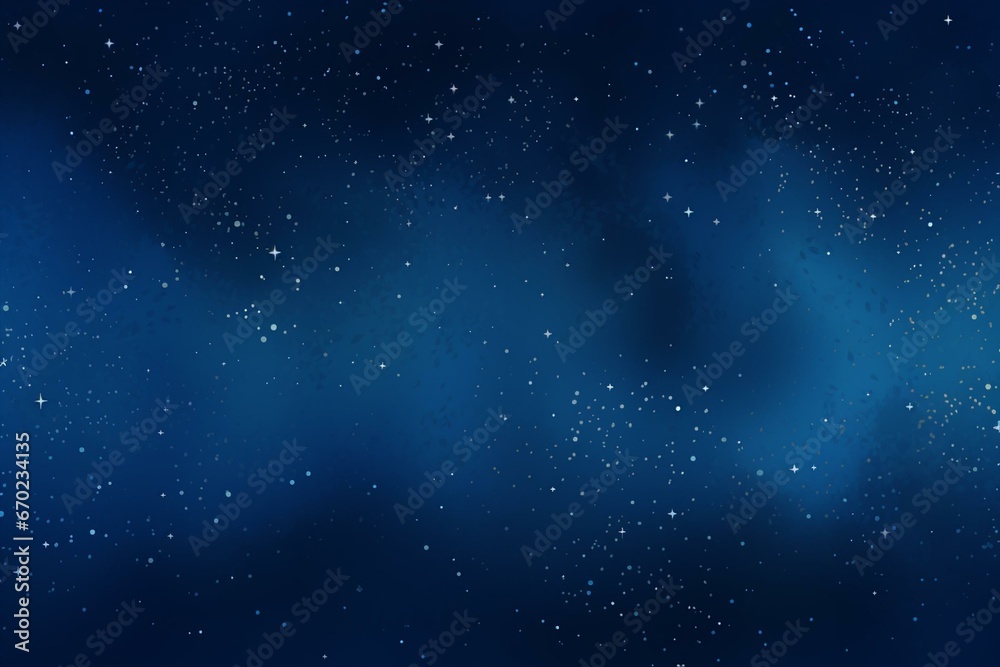 Galaxy with stars on blue background. Generative AI