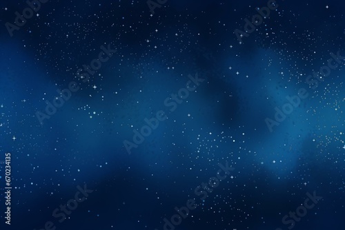 Galaxy with stars on blue background. Generative AI