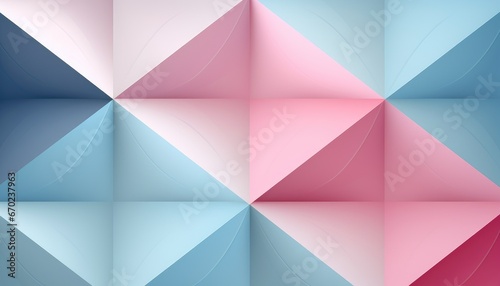 Abstract Geometric Pastel Rhombus Shape Pattern