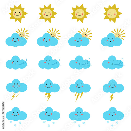 Find different weather element in each row. Logical game for preschool kids.