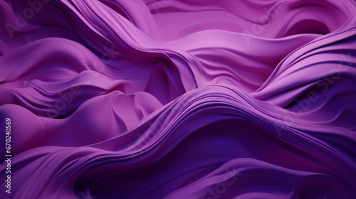 An abstract  Velvet Violet-dominated art installation that defies conventional shapes and forms.
