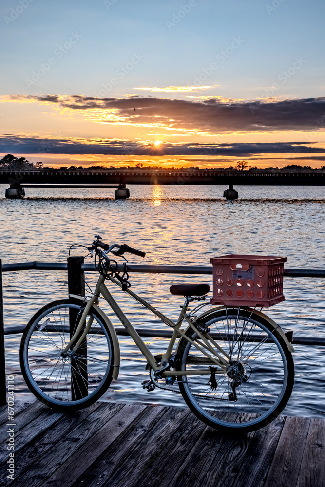 Fototapeta premium new bern north carolina town riverfront scenes