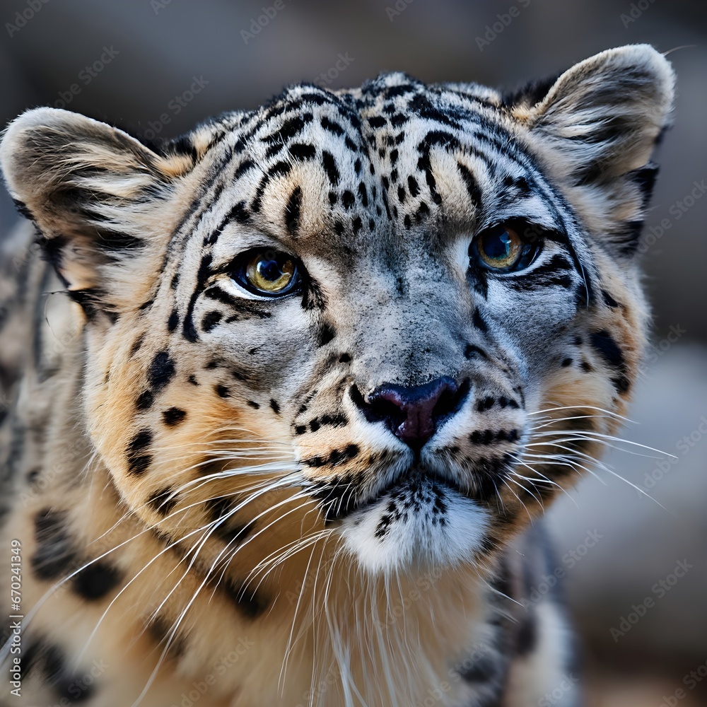 Fototapeta premium close up portrait of a leopard