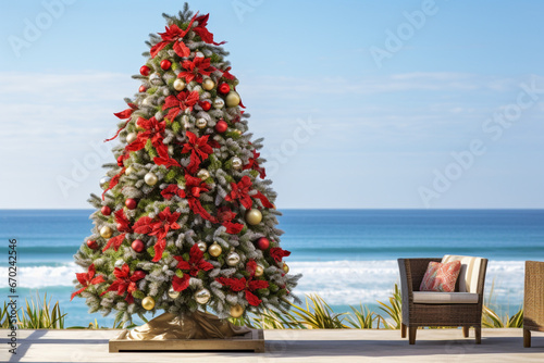 christmas tree on the beach © Ushtar