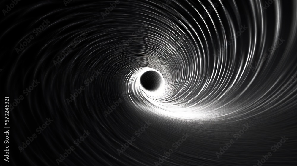 Obraz premium a powerful stream of light rays is collected in a spiral
