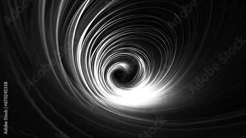 a powerful stream of light rays is collected in a spiral