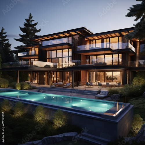 a two storey amenity building located in West Vancouver