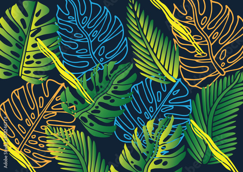 Vector hand drawn colorful flower illustration.