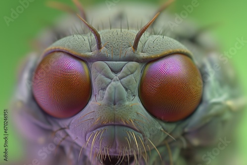 Close-up Portrait of a Fly, Creative Style. © katrin888