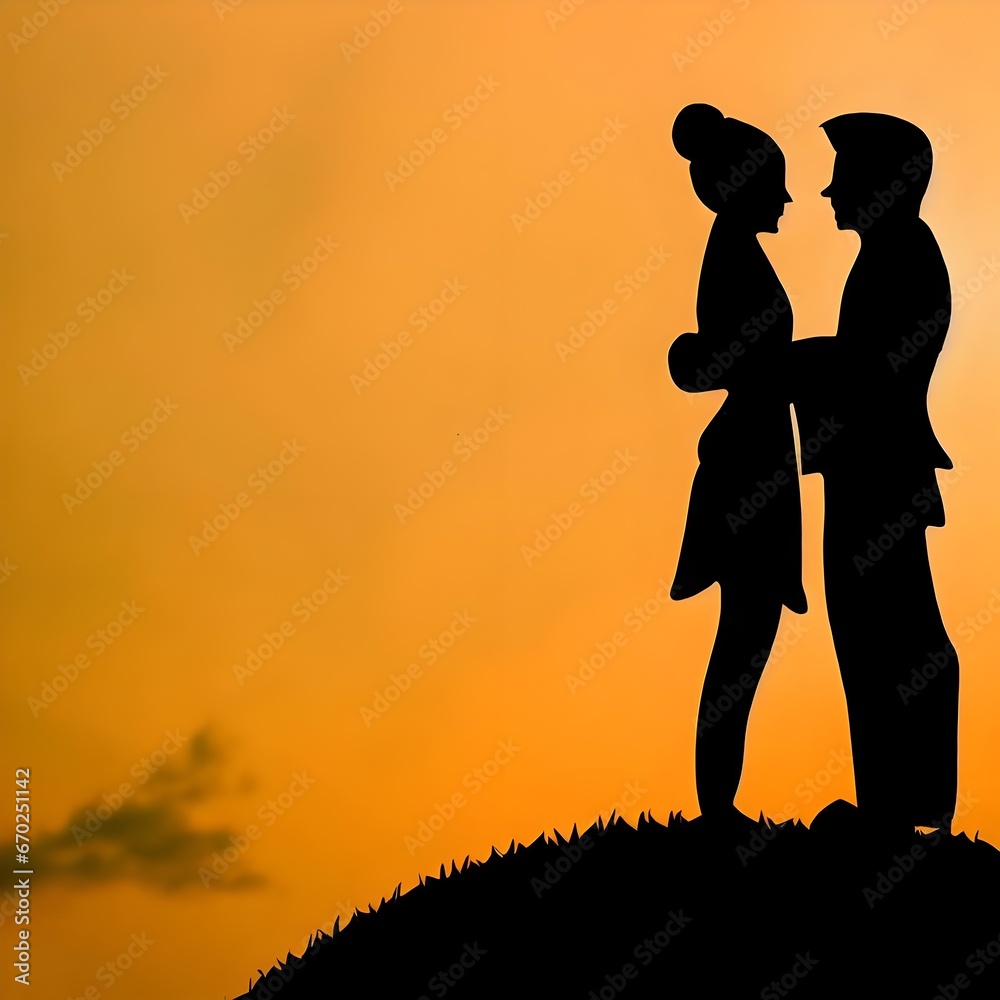couple silhouette