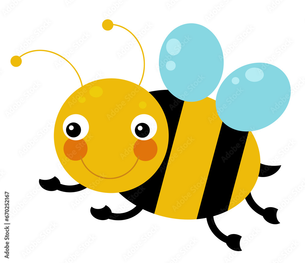 Cartoon animal insect bee on white background illustration Cartoon animal insect bee on white background illustration