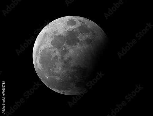 Partial lunar eclipse of october 2023, taken in the with my telescope.