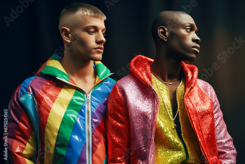 LGBTQ in the fashion industry concept , rights embrace diversity