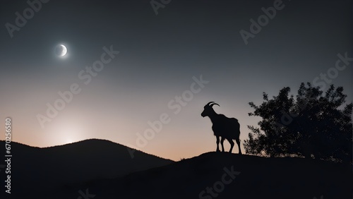 goat silhouette © Rizwanvet