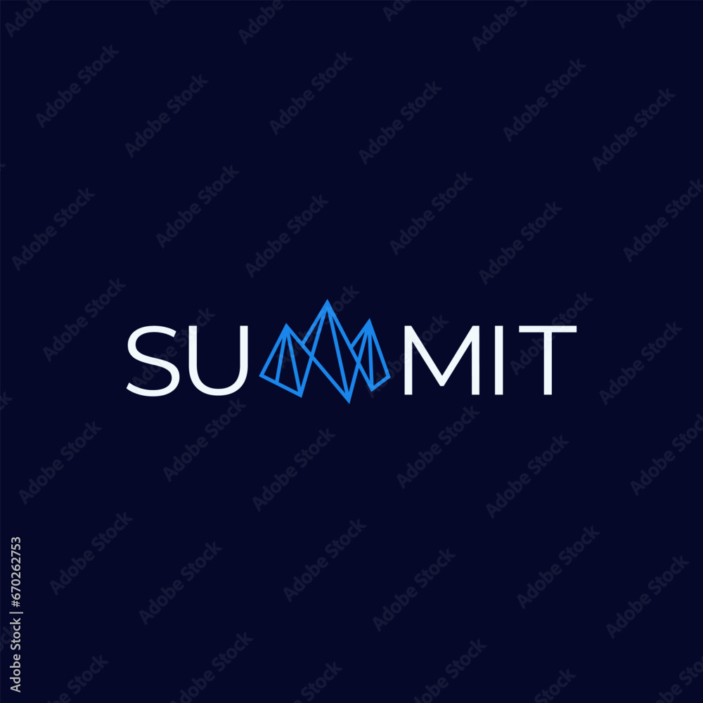 Creative Word Typography Of Summit Creative Word Typography Of Summit