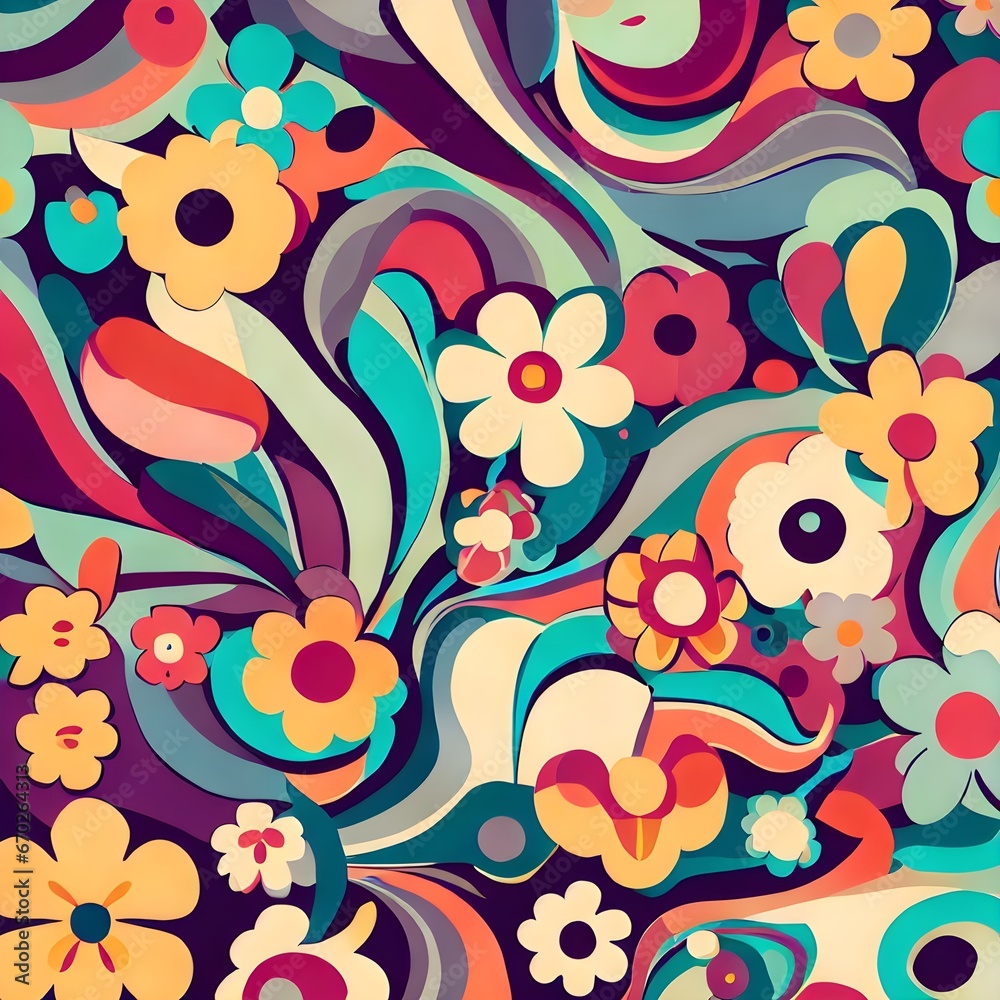 Obraz premium Colorful seamless pattern