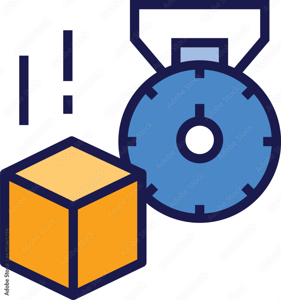 Obraz premium delivery time icon. express delivery icon