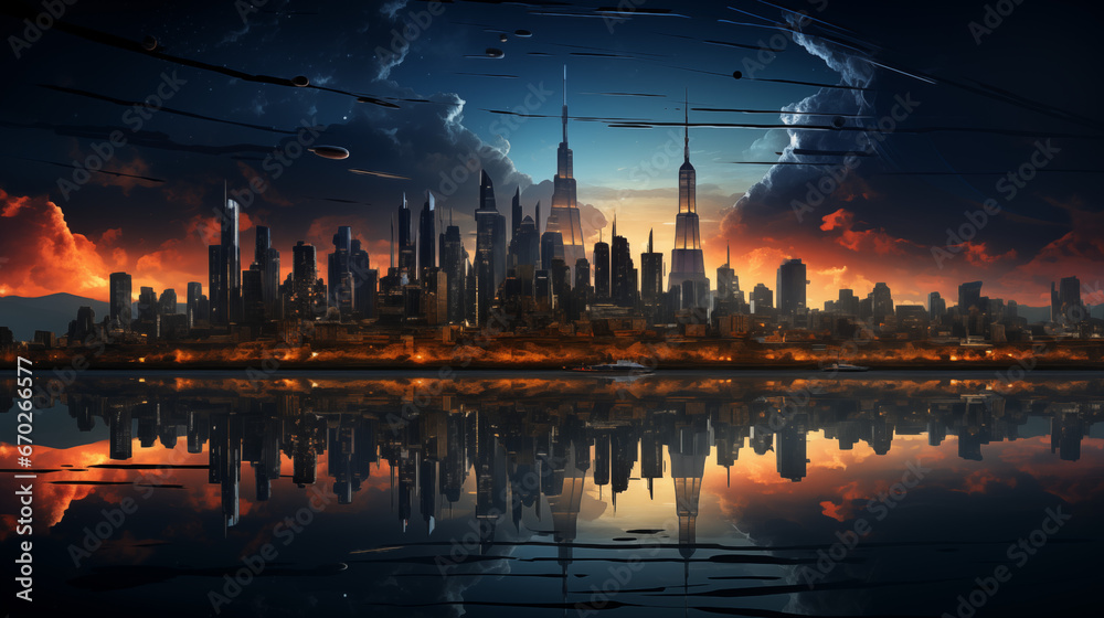 Cosmic City Twilight
