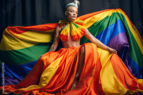 Support LGBTQ in clothes rights embrace diversity.