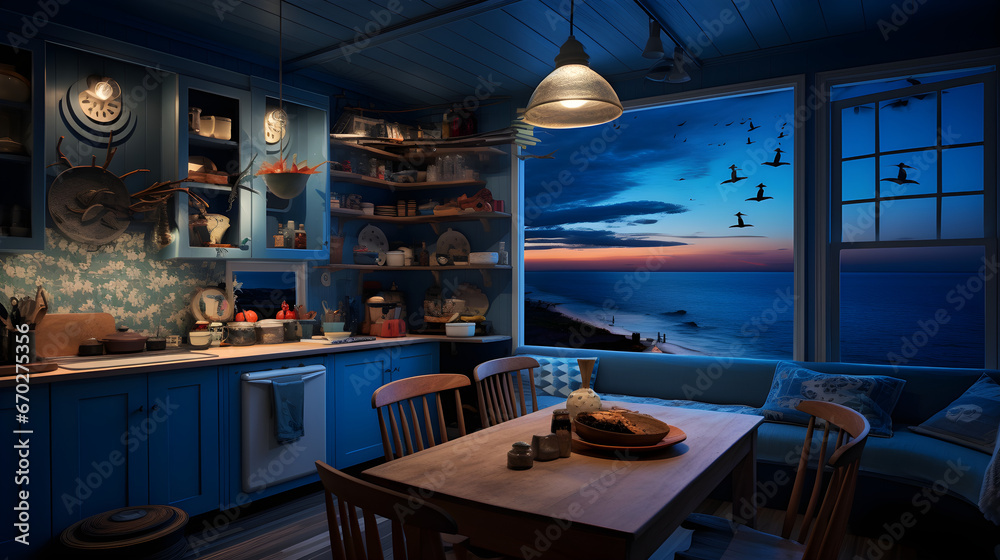 Kitchen by the Sea, Seaside Kitchen, Kitchen room