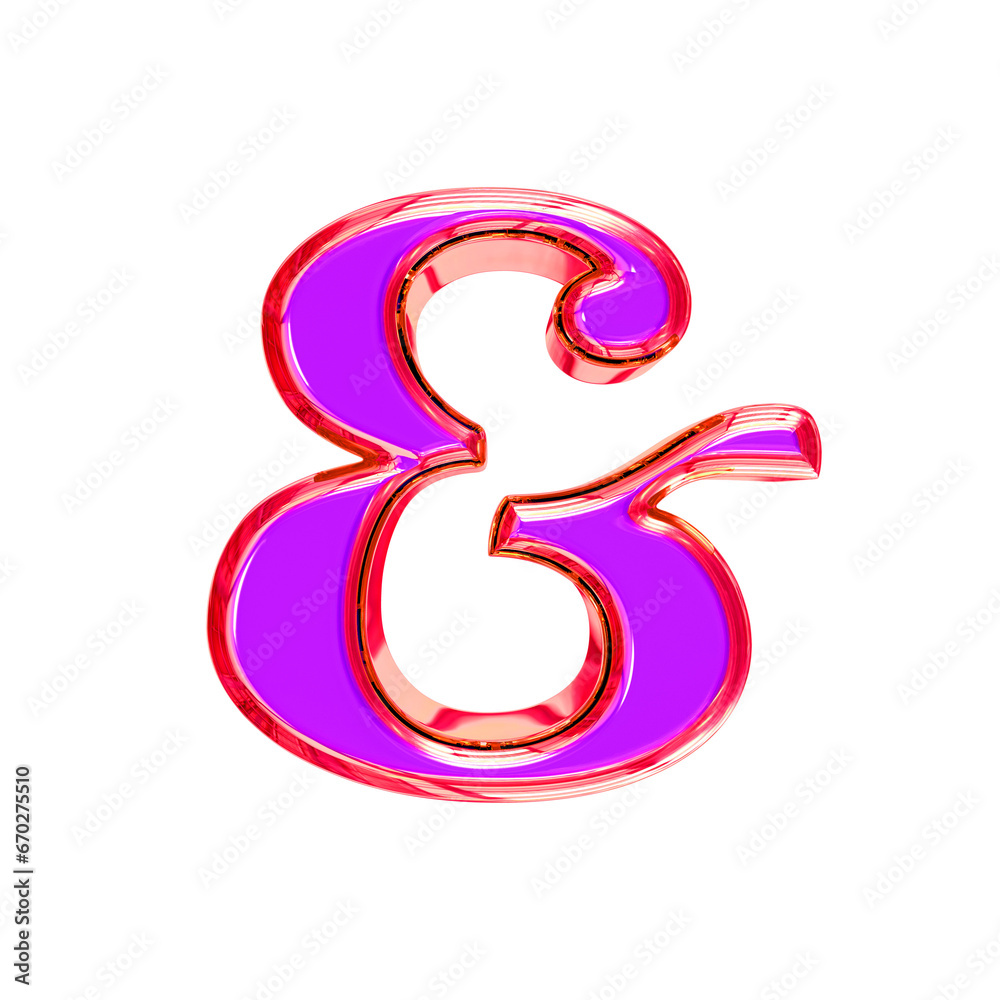 Purple symbol in a pink frame Purple symbol in a pink frame