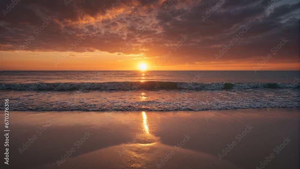 Sunset at a beach