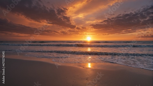 Sunset at a beach