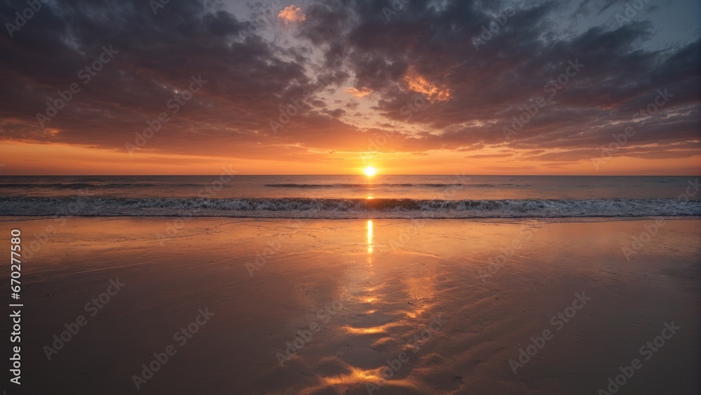 Sunset at a beach