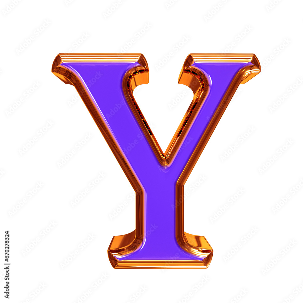 Blue symbol in a redheaded frame. letter y Blue symbol in a redheaded frame. letter y